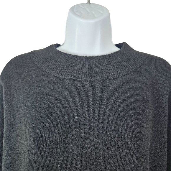 A New Day Women's Black Oversized Sweater Size XXL Cozy Soft Comfortable Casual - Picture 4 of 7